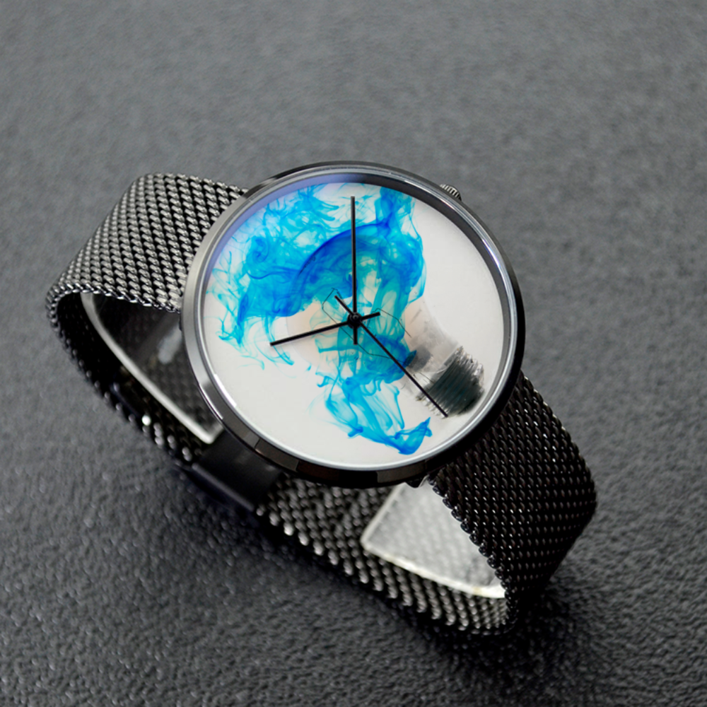 30 Meters Waterproof Quartz Fashion Watch With Casual Stainless Steel Band