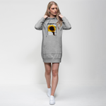 Flower Down Premium Adult Hoodie Dress